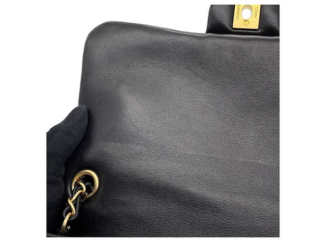 Borsa a mano Chanel in pelle d'agnello nera Nero - vista 11