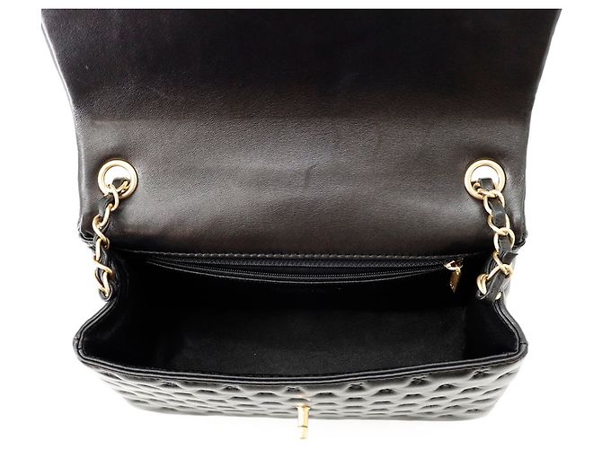 Borsa a mano Chanel in pelle d'agnello nera Nero - vista 7