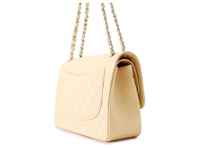 Borsa a tracolla Chanel Matelassé con catena Beige - vista 2