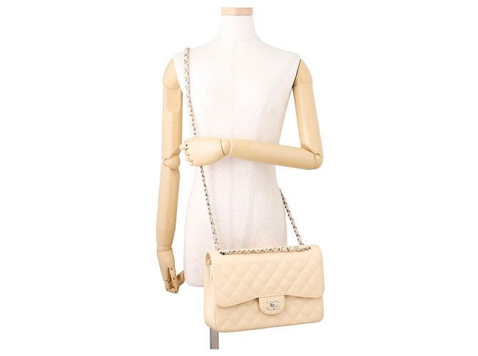 Borsa a tracolla Chanel Matelassé con catena Beige - vista 5