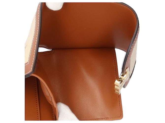 Céline Cartera Tri-fold Celine Triomphe Castaño Beige - vista 7
