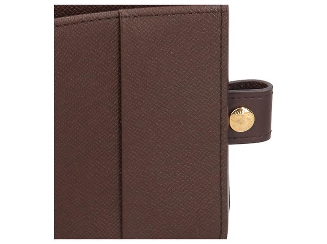 Cartera bi-fold Louis Vuitton Compact Zip Damier Castaño - vista 10