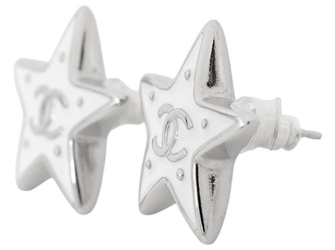 Chanel Cosmo Star Ohrringe Weiß - Ansicht 2