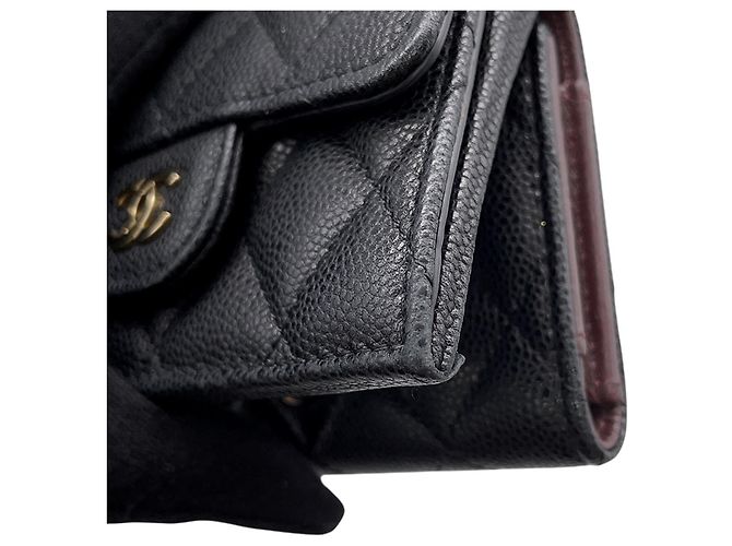 Chanel Matelassé Tri-Fold Wallet in Black Schwarz - Ansicht 7