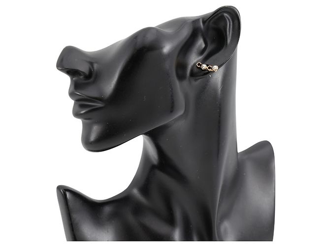 Chanel Coco Ohrstecker mit Kunstperlen Golden - Ansicht 4