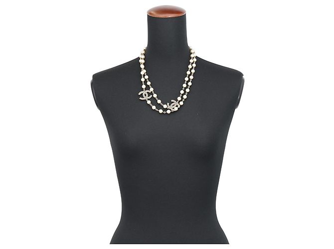 Collar largo Chanel Coco Mark Dorado - vista 5