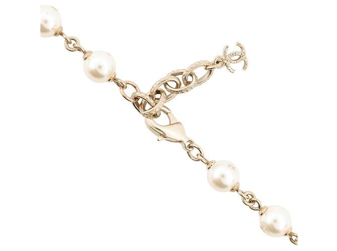 Collar largo Chanel Coco Mark Dorado - vista 6