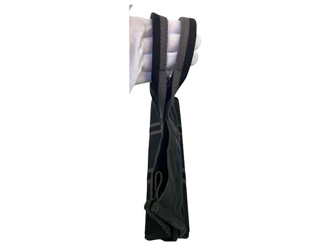 Hermès Canvas Tote Bag MM Grau Anthrazitgrau - Ansicht 10