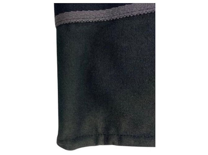 Hermès Canvas Tote Bag MM Grau Anthrazitgrau - Ansicht 6