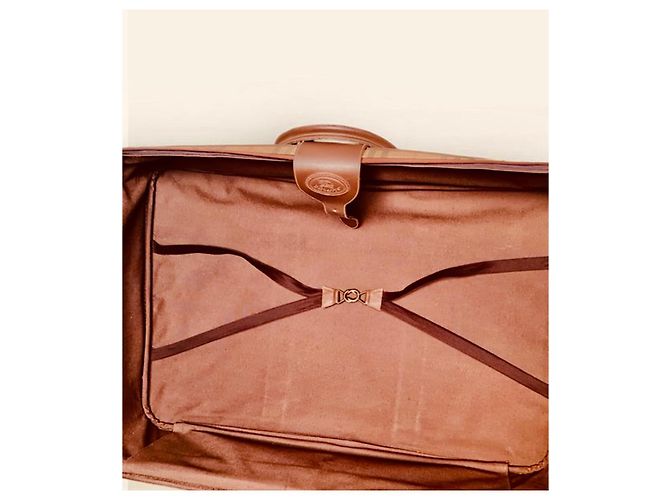 Valigia vintage Burberry Check Marrone Beige - vista 18