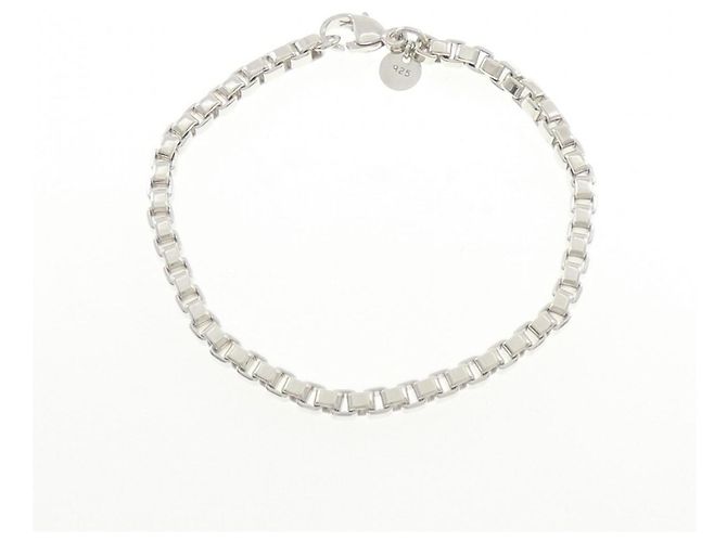 Tiffany & Co Bracciale Venetian con Charm Tiffany Argento - vista 2