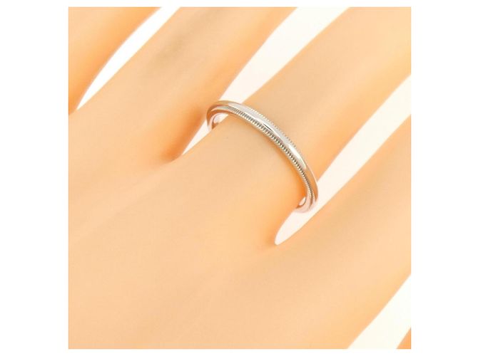 Tiffany & Co. Milgrain Band Ring aus Platin - Ansicht 4