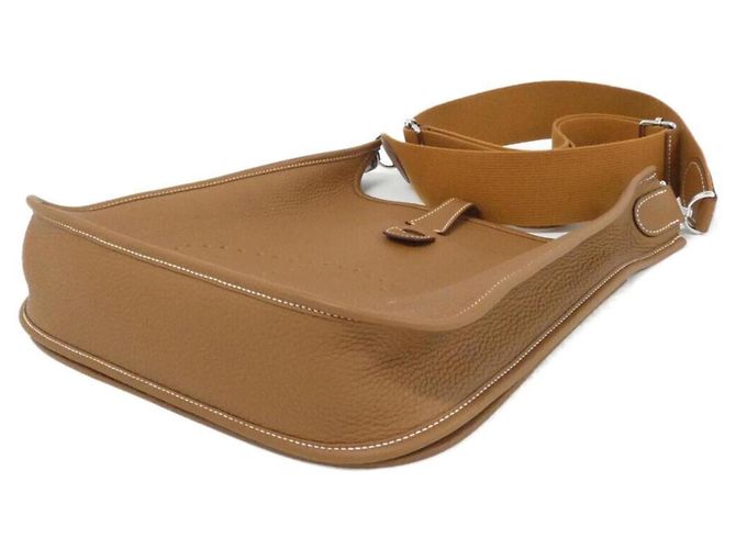 Hermès Borsa a tracolla Hermes Evelyne 3 PM D'oro - vista 3