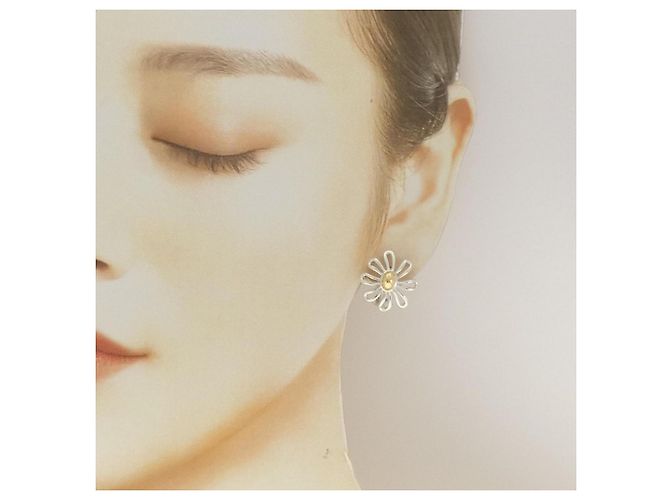 Tiffany & Co Tiffany Daisy Ohrringe Silber Golden - Ansicht 4