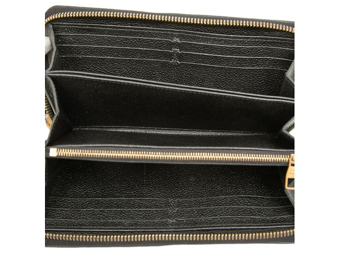 Cartera Zippy Louis Vuitton Black Monogram Empreinte Whipstitch Negro - vista 4