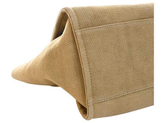 Bolso Tote Deauville Chanel Beige Medium de fibras mixtas - vista 10