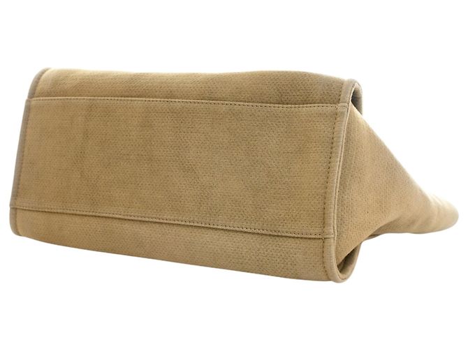 Bolso Tote Deauville Chanel Beige Medium de fibras mixtas - vista 12