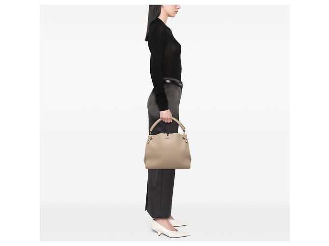 Louis Vuitton Brown Taurillon Tournon Marrone Taupe - vista 6