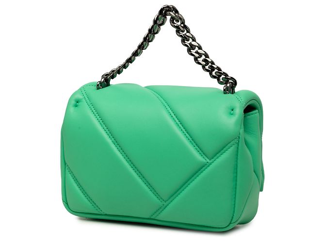 Bulgari Borsa Serpenti Cabochon Mini in Pelle Verde Bvlgari Verde chiaro - vista 2
