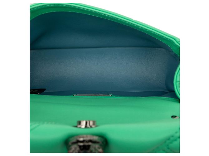 Bulgari Borsa Serpenti Cabochon Mini in Pelle Verde Bvlgari Verde chiaro - vista 4