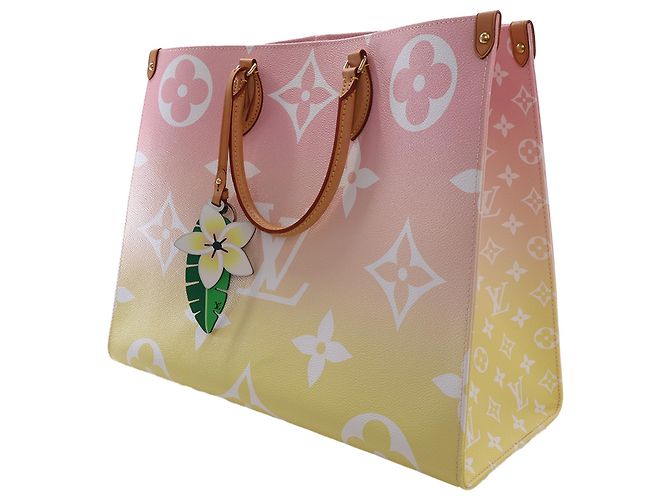 Louis Vuitton Pink Monogram Giant By The Pool Onthego GM Rosa - vista 3