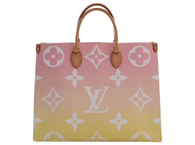 Louis Vuitton Pink Monogram Giant By The Pool Onthego GM Rosa - vista 4