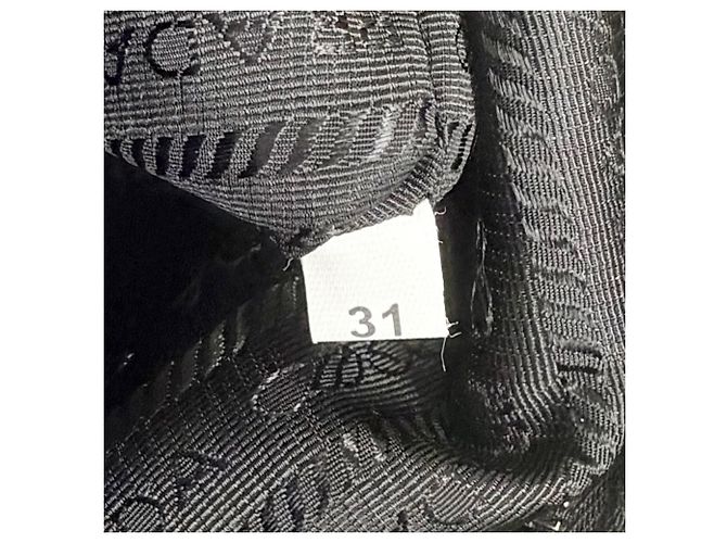 Prada White Spugna Terry Cloth Logo Tote Weiß - Ansicht 7