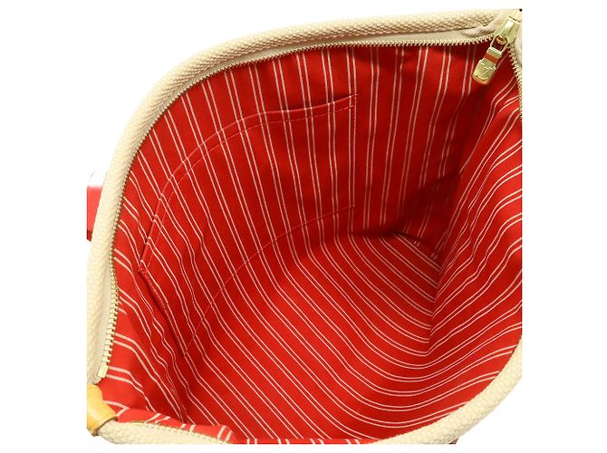 Louis Vuitton Beige Antigua Cabas MM - vista 3