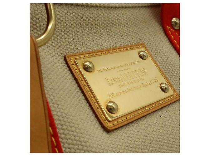 Louis Vuitton Beige Antigua Cabas MM - vista 4