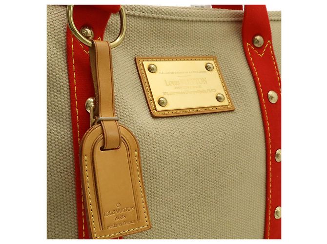 Louis Vuitton Beige Antigua Cabas MM - vista 7