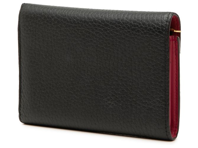 Louis Vuitton Black Taurillon Capucines Compact Wallet - view 2