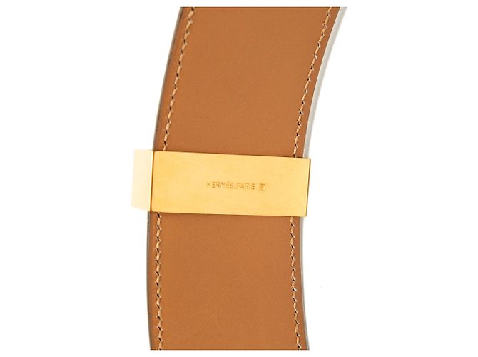 Cintura Hermès Collier de Chien in Box Calf Marrone 70 Marrone scuro - vista 5