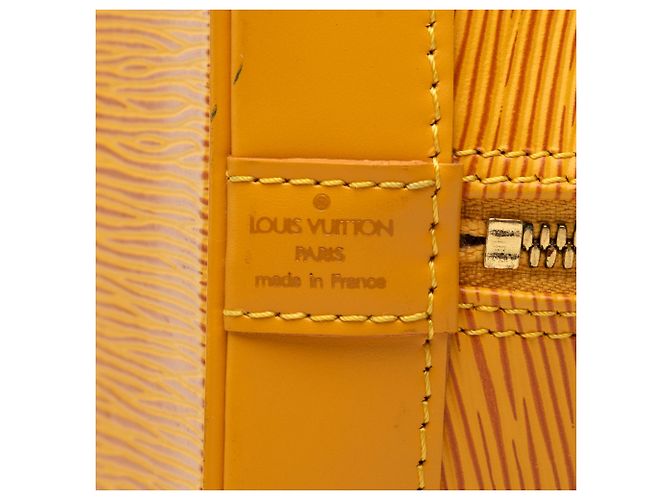 Louis Vuitton Yellow Epi Alma PM Giallo - vista 5