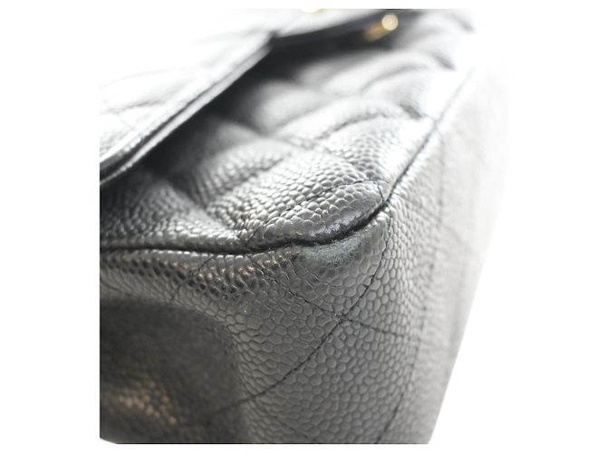 Chanel Black Medium Classic Caviar Double Flap Nero - vista 8