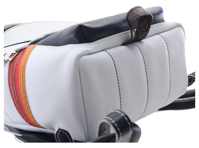 Louis Vuitton White Calfskin Monogram Airline Palm Springs PM - vista 11