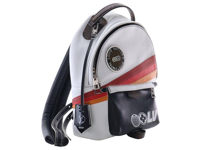 Louis Vuitton White Calfskin Monogram Airline Palm Springs PM - vista 13