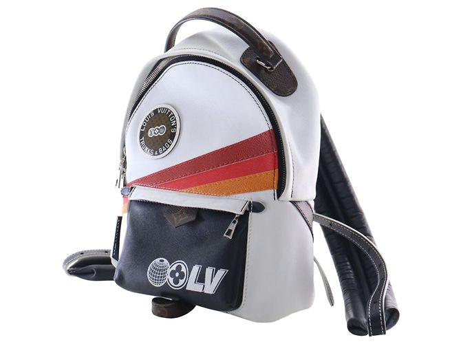 Louis Vuitton White Calfskin Monogram Airline Palm Springs PM - vista 14