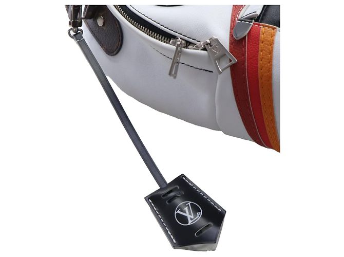 Louis Vuitton White Calfskin Monogram Airline Palm Springs PM - vista 5