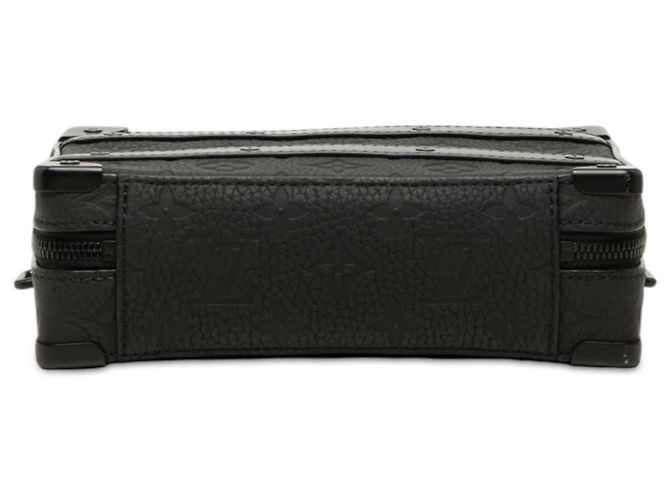 Louis Vuitton Black Monogram Taurillon Handle Soft Trunk Nero - vista 3