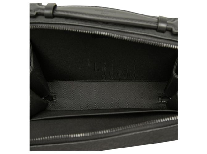 Louis Vuitton Black Monogram Taurillon Handle Soft Trunk Nero - vista 4