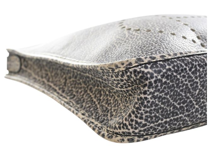 Hermès Gray Dalmatian Buffalo Evelyne I 29 Marrom - vista 11