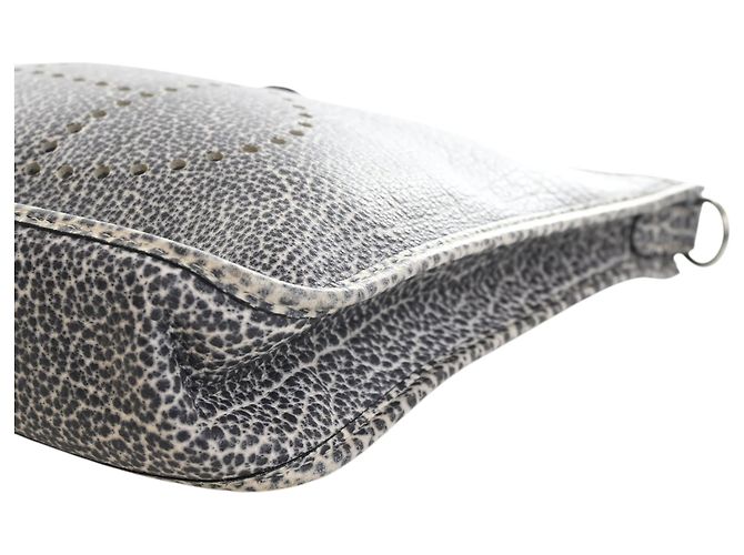 Hermès Gray Dalmatian Buffalo Evelyne I 29 Marrom - vista 12
