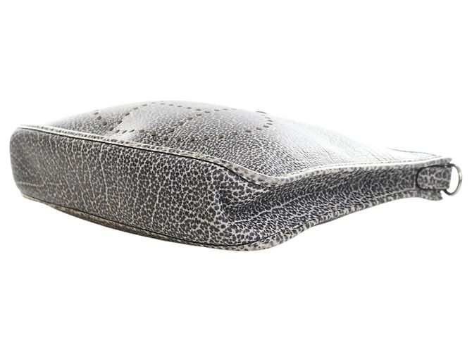 Hermès Gray Dalmatian Buffalo Evelyne I 29 Marrom - vista 14
