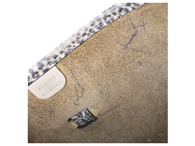 Hermès Gray Dalmatian Buffalo Evelyne I 29 Marrom - vista 8