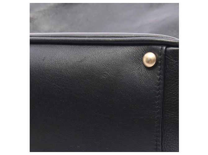 Tote Chanel in pelle d'agnello nera con logo Camelia in rilievo Nero - vista 11