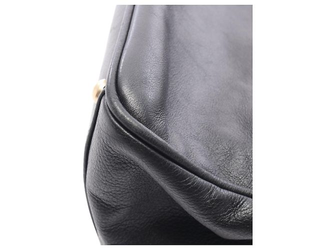 Tote Chanel in pelle d'agnello nera con logo Camelia in rilievo Nero - vista 12