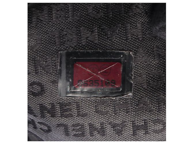 Tote Chanel in pelle d'agnello nera con logo Camelia in rilievo Nero - vista 5