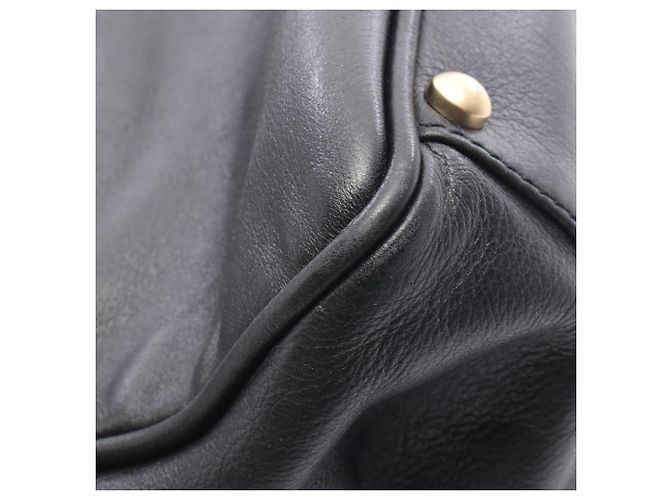 Tote Chanel in pelle d'agnello nera con logo Camelia in rilievo Nero - vista 7