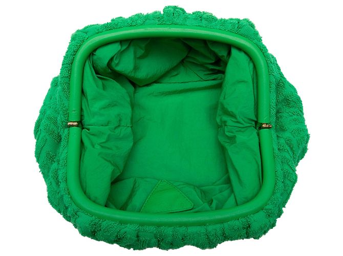 Bottega Veneta Pouch in spugna verde per adolescenti - vista 4