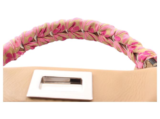 Fendi Mini Ribbon Whipstitch Peekaboo Brown Marrone Cammello - vista 11